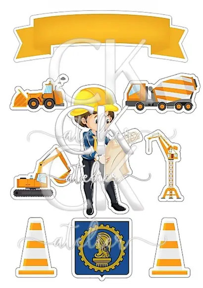 Topo de Bolo Engenheiro
