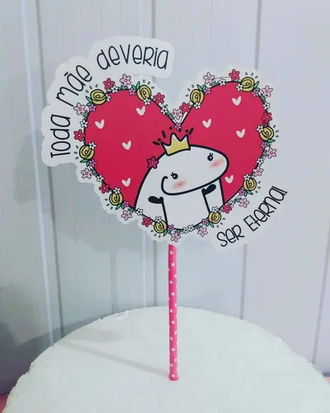 Topo de Bolo Flork mães