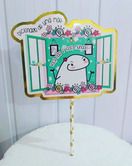 Topo de Bolo Flork mães
