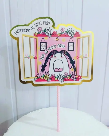 Topo de Bolo Flork mães