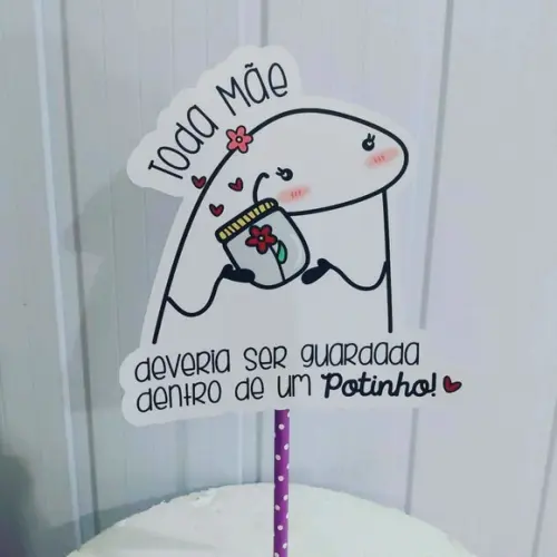 Topo de Bolo Flork mães