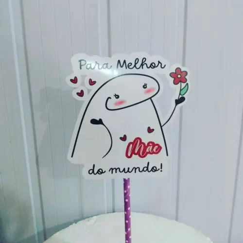 Topo de Bolo Flork mães