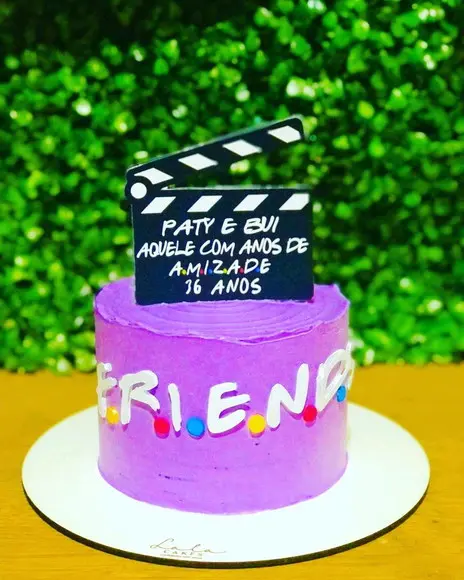 Topo de Bolo Friends