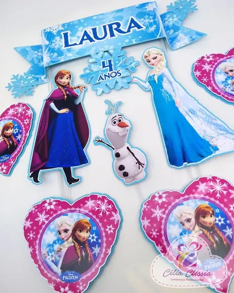 Topo de Bolo Frozen