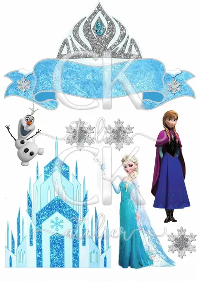 Topo de Bolo Frozen