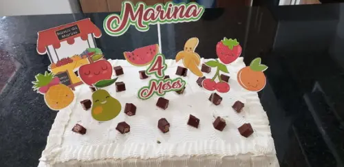 Topo de Bolo Frutas