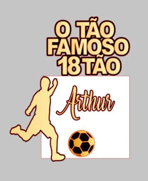 Topo de Bolo Futebol