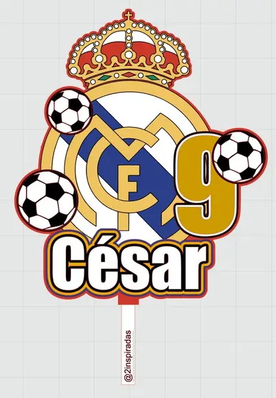 Topo de Bolo Futebol