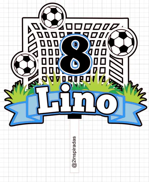 Topo de Bolo Futebol