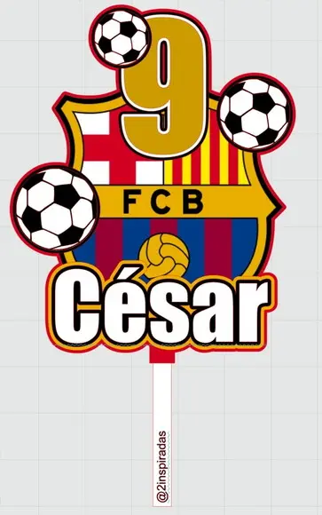 Topo de Bolo Futebol