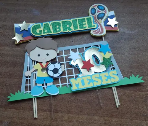 Topo de Bolo Futebol