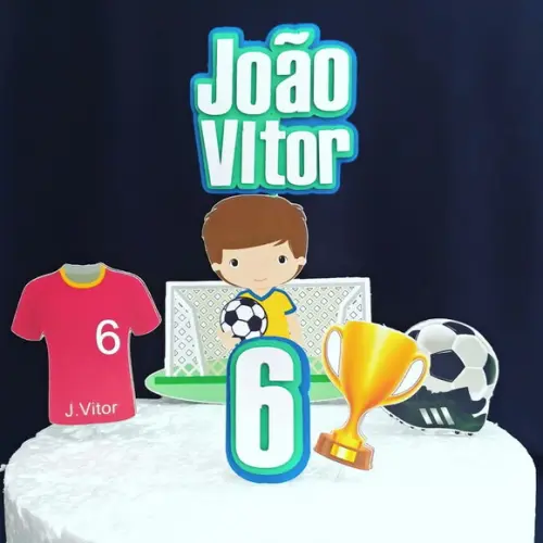 Topo de Bolo Futebol