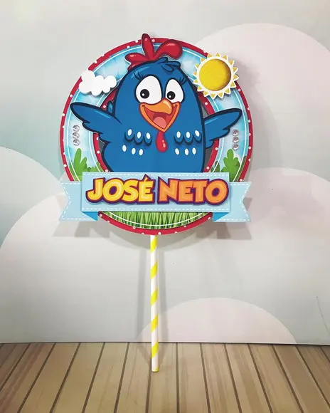 Topo de Bolo Galinha Pintadinha