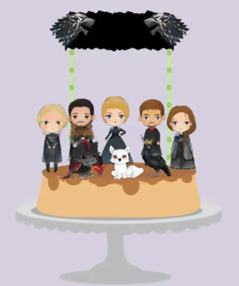 Topo De Bolo Game Of Thrones