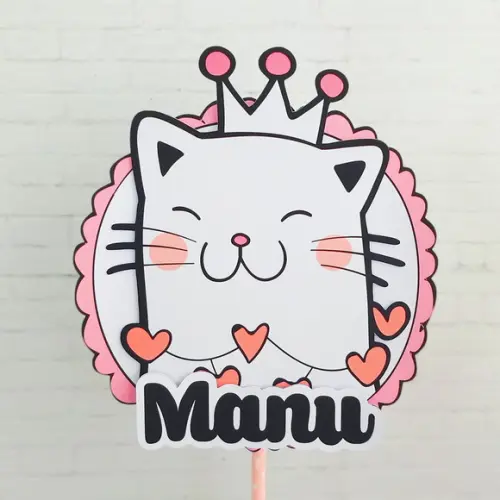 Topo de Bolo Gatinho