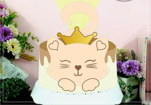 Topo de Bolo Gatinho