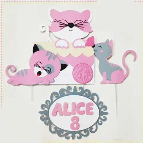 Topo de Bolo Gatinho