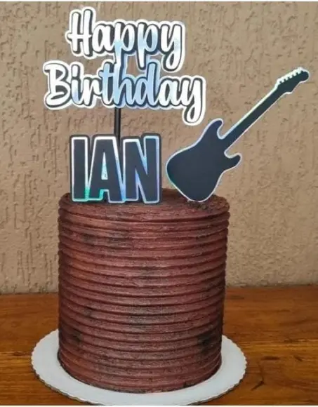 Topo de Bolo Guitarra