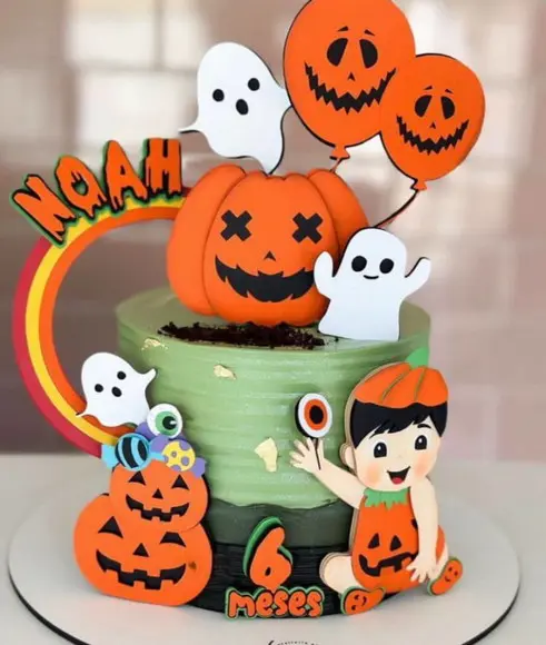 Topo de Bolo Halloween