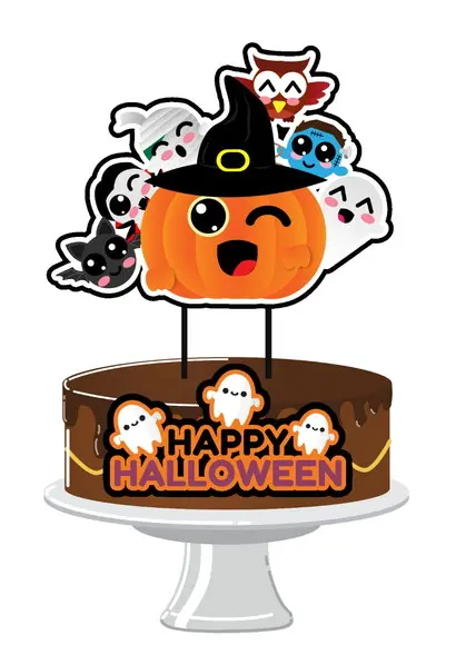 Topo de Bolo Halloween