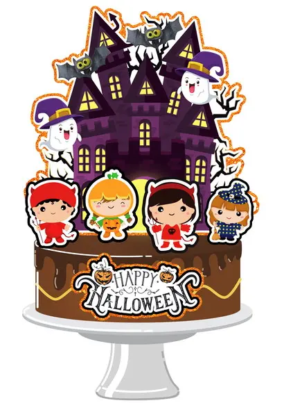 Topo de Bolo Halloween