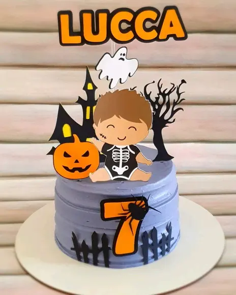 Topo de Bolo Halloween