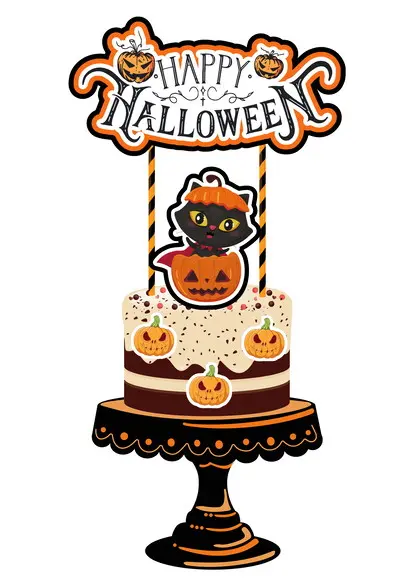 Topo de Bolo Halloween
