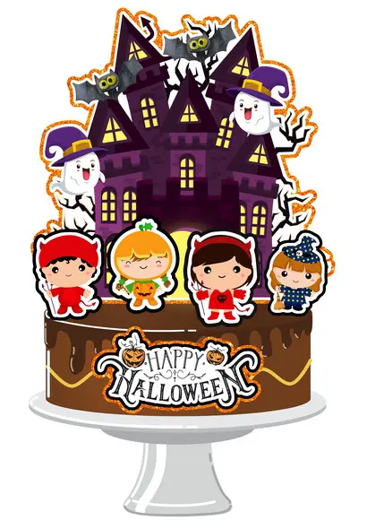 Topo De Bolo Halloween