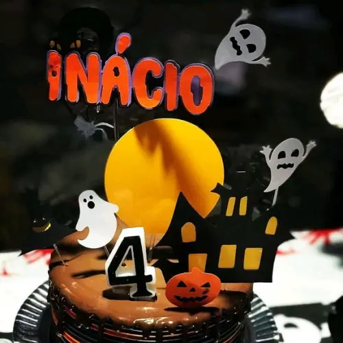 Topo de Bolo Halloween