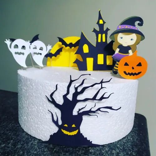 Topo de Bolo Halloween