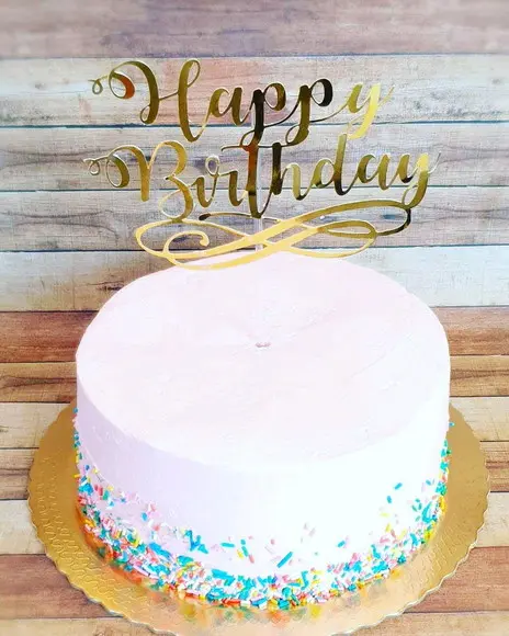 Topo de Bolo Happy birthday