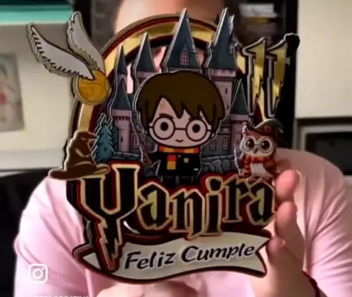Topo de Bolo Harry Potter