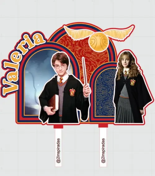 Topo de Bolo Harry Potter