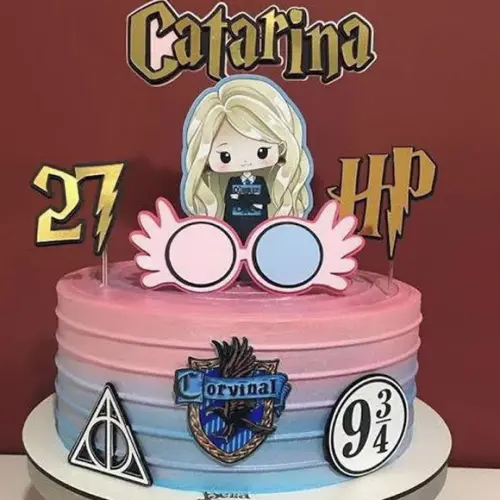 Topo de Bolo Harry Potter