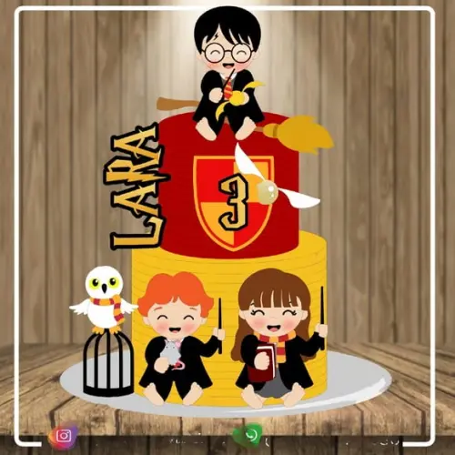 Topo de Bolo Harry Potter