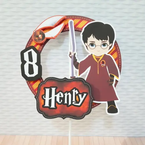Topo de Bolo Harry Potter