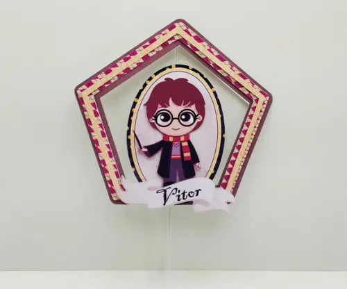 Topo de Bolo Harry Potter