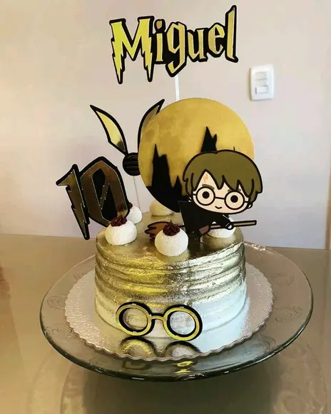 Topo de Bolo Harry Potter