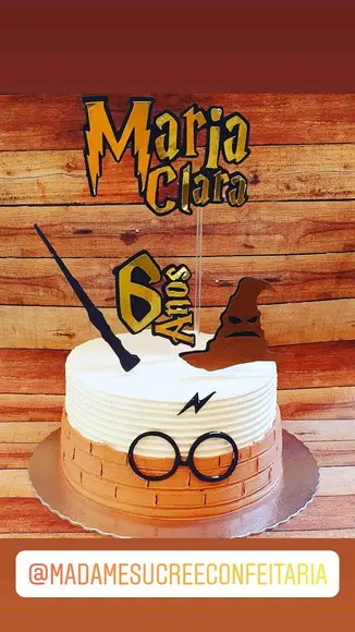 Topo de Bolo Harry Potter