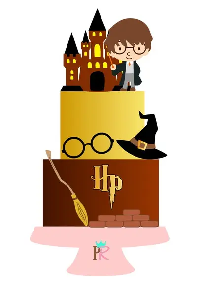 Topo De Bolo Harry Potter