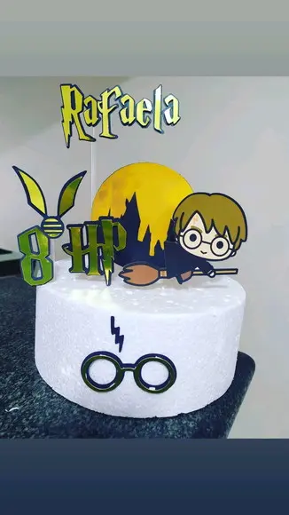 Topo De Bolo Harry Potter
