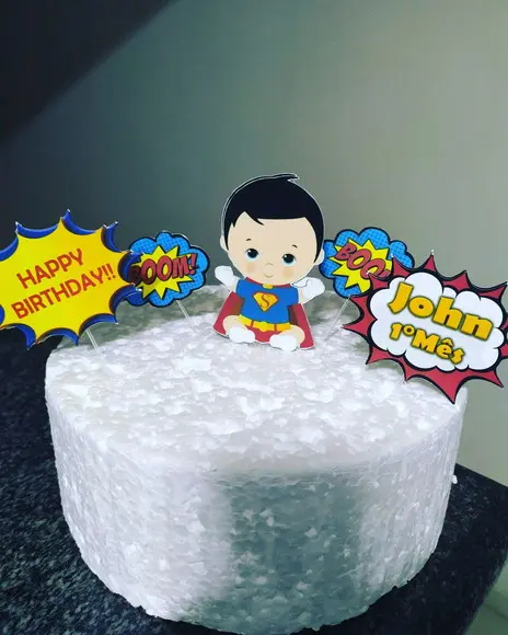 Topo de Bolo Heróis