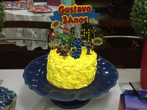 Topo de Bolo Heróis