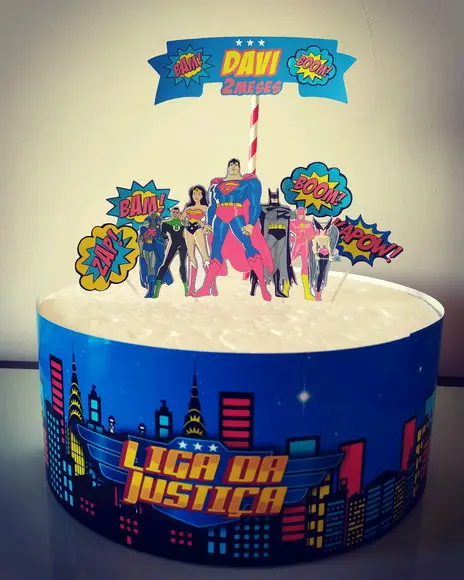 Topo de Bolo Heróis