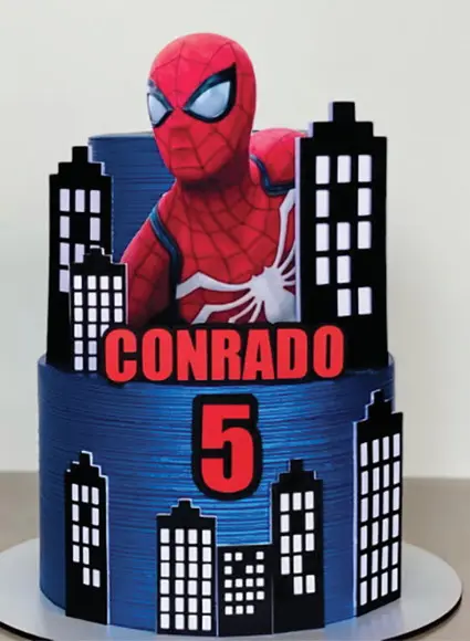 Topo de Bolo Homem Aranha