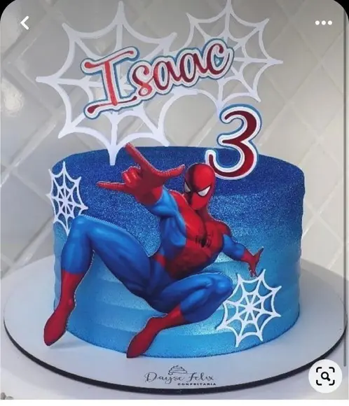 Topo de Bolo Homem Aranha