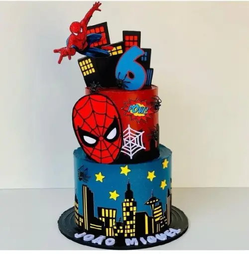 Topo de Bolo Homem Aranha