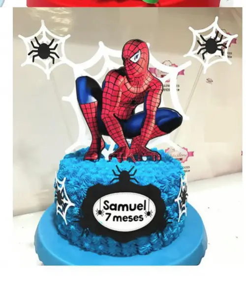 Topo de Bolo Homem Aranha