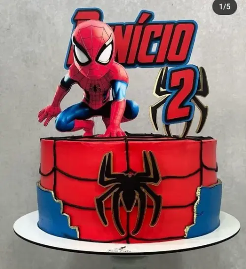 Topo de Bolo Homem Aranha
