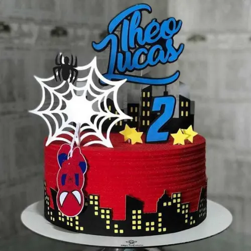 Topo de Bolo Homem Aranha